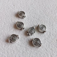 Fém köztes körkörös, egysoros átfűzhető 3*9mm*5db