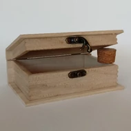 Fa doboz könyv 15,5*10*6cm