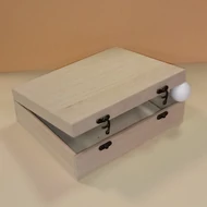Fa doboz 26*21*8cm egyterű, két kapcsos