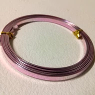 Fém szalag 1*5mm*2m: RÓZSASZÍN