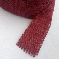 Juta szalag (zsákszalag) 5cm*1m - BORDÓ