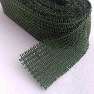 Juta szalag (zsákszalag) 5cm*1m - SÖTÉTZÖLD