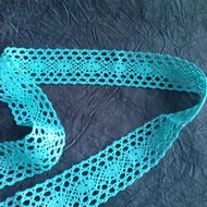Csipke 40mm*1m, mindkét széle cakkos - MENTA