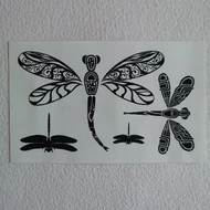 Textilre vasalható minta / 90*145mm 4db szitakötő motívum