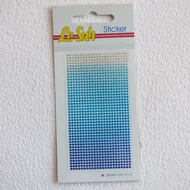 Strassz matrica / 45*90mm vágható színtelen-sötétkék átmenet