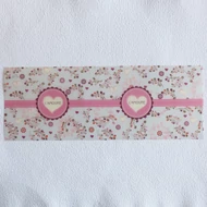 Lámpás fólia mini, mintás virágos, átmérő 8cm*10cm
