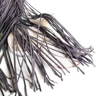 Bőrszál  kb. 75cm, vastagsága kb. 1,5*2,5mm SÖTÉTBARNA