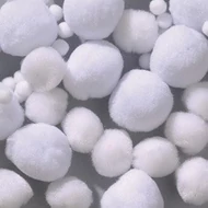 Pompon 75db vegyes méret (7-25mm) - FEHÉR