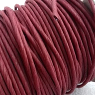Papírzsinór drótos 2mm*1m - BORDÓ