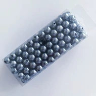 Műa. gyöngy kb. 85g/10mm - KÉK-EZÜST
