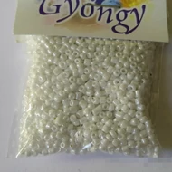 Üveggyöngy kása 20g gyöngyház fehér