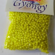 Üveggyöngy kása 20g gyöngyház sárga