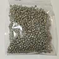 Üveggyöngy kása 20g metál antikezüst
