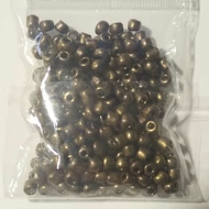 Üveggyöngy maggyöngy metál 20g bronz
