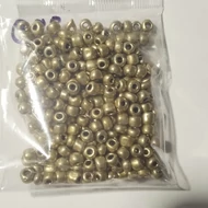 Üveggyöngy maggyöngy metál 20g antikarany