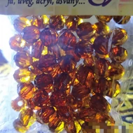 Kristály jellegű akril gyöngy gömb kb. 10g 6mm barna