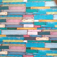 Mintás karton kétoldalas fényes 50*70cm - Színes deszkafal