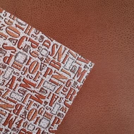 Mintás kétoldalas karton 50*70cm 300g/m2 - BARNA ABC / BARNA BŐR