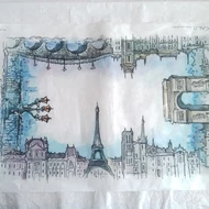 Rizspapír 32*45cm - Párizs