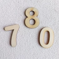 Fa szám 32mm magas 3mm vastag rétegelt lemez - 7