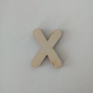 Fa betű 32mm magas 3mm vastag rétegelt lemez - X