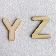 Fa betű 32mm magas 3mm vastag rétegelt lemez - Y