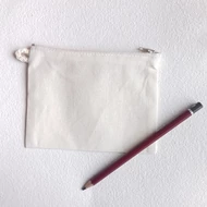 Vászon papírzsebkendő tartó, cipzáras 11*15cm