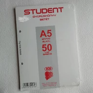 Gyűrűskönyv betét A5 sima