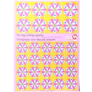 Teafilter papír A4 lapon 28db - PINK-SÁRGA