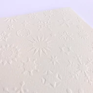 A4 dombormintás karton  csillag-hópehely - krém