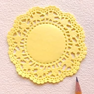 Tortacsipke átmérő 10cm - sárga