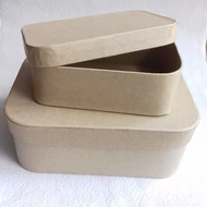 Papírmasé doboz tégla kerekített sarkokkal 80*120mm*40mm magas