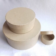 Papírmasé doboz kerek 78*40mm magas