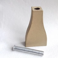 Papírmasé váza fém víztartállyal 30*75*125mm