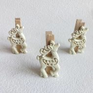 Csipeszes szarvas 45mm (fa+műanyag)
