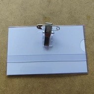 Névkitűző csipesz + biztosítótű, 57*89mm