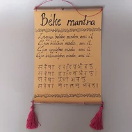 Béke Mantra A4-es - Sárga