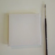 Festő alap, feszített vászon mini 8*8cm