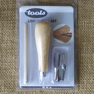 Linó késkészlet Tools, nyél + 5 különböző kés
