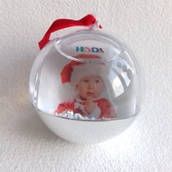 Hógömb két fotóhoz, akasztható