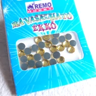 Felvasalható ékkő 4mm kb. 40db - ARANYSÁRGA