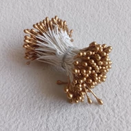 Virágbibe 2*4mm / 40mm szár 144db - ARANY