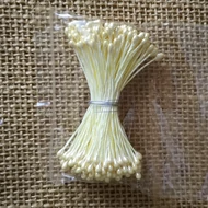Virágbibe 2*4mm / 40mm szár 144db - KRÉM