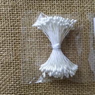 Virágbibe 2*4mm / 40mm szár 144db - FEHÉR