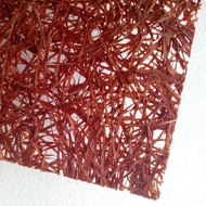 Rafia alap ragasztott 35*35cm - BARNA