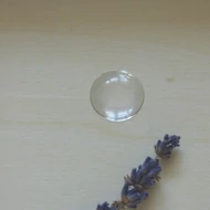 Üveglencse kerek domború 18mm