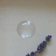 Üveglencse kerek domború 25mm