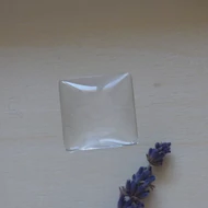 Üveglencse négyzet domború 25*25mm