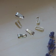 Függesztő medálhoz 11mm, ezüst (kissé sárgás, pezsgő) színű