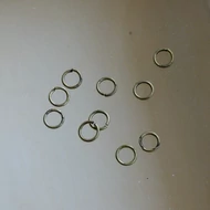 Szerelőkarika, ékszerkarika 6mm bronz színű 10db/cs.